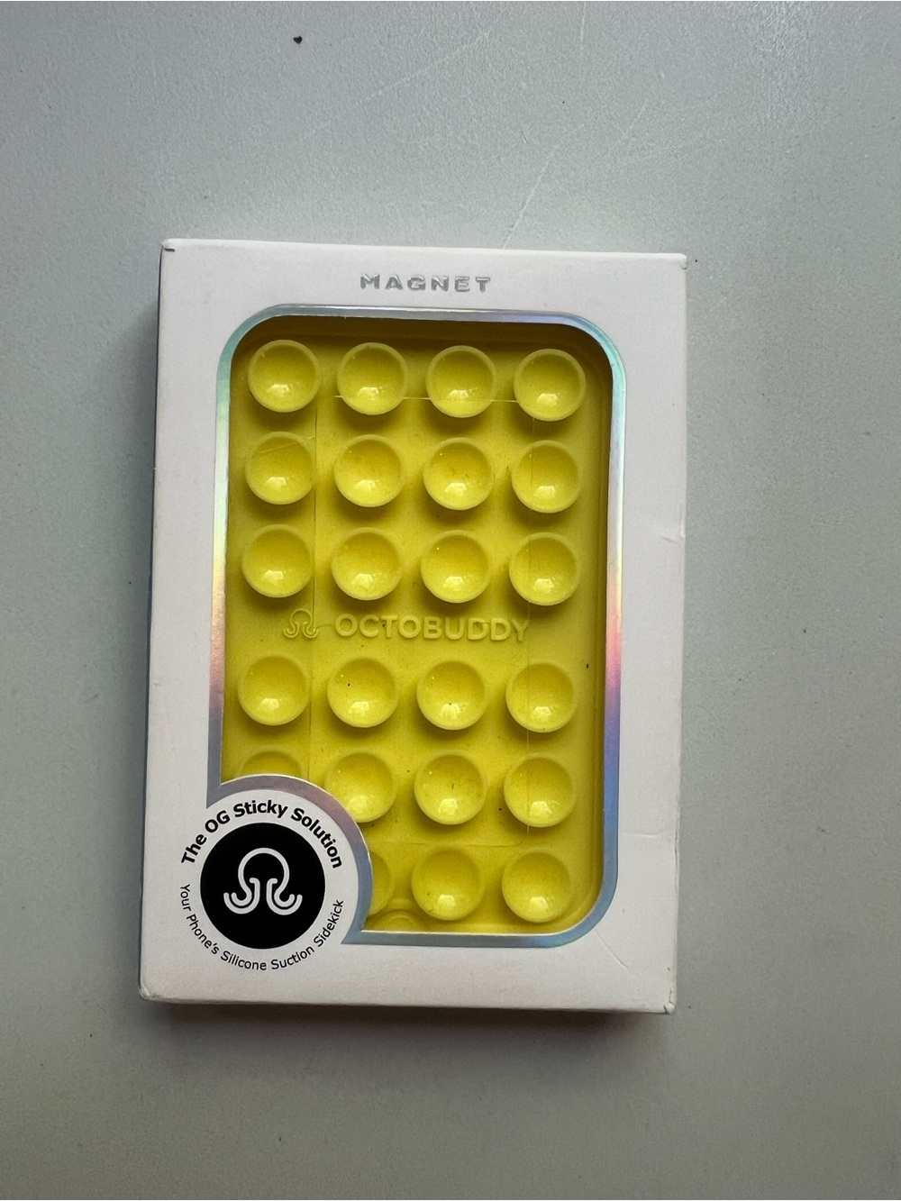Octobuddy Silicone Suction Cup Phone Case
Mount Magnet - Canary Yellow